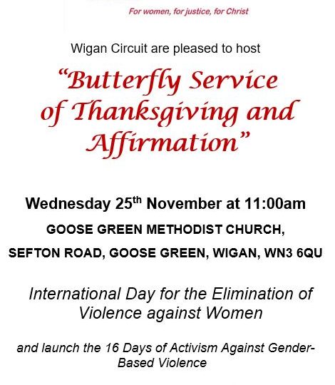 Butterfly Service Wigan 25th November